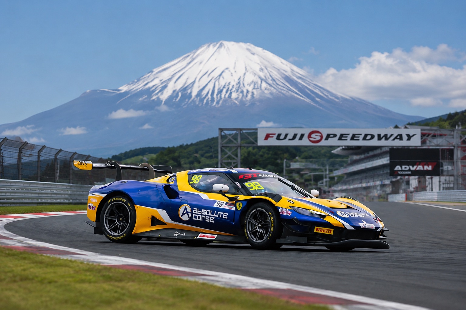 Motorsport paddock — Absolute Racing context